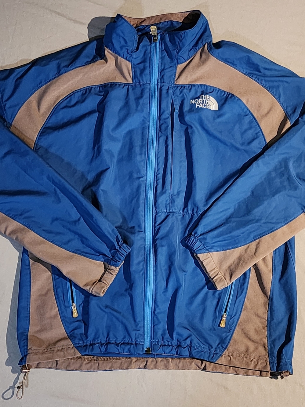 EXCELLENT Men's "The North Face" Blue/Tan Flight Series Full Zip Jacket Size M